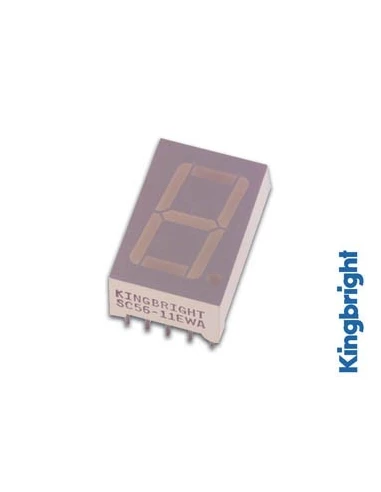 Afficheur 7 segments 14mm anode commune - rouge