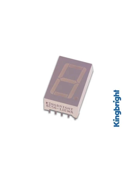 Afficheur 7 segments 14mm anode commune - rouge