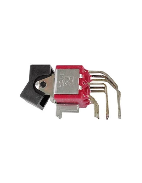 Interrupteur a bascule tripolaire vertical coude pour ci on-off-on