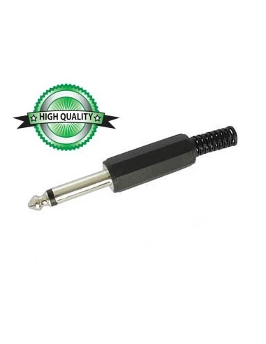 25 jack male 6 35mm mono plastique noir