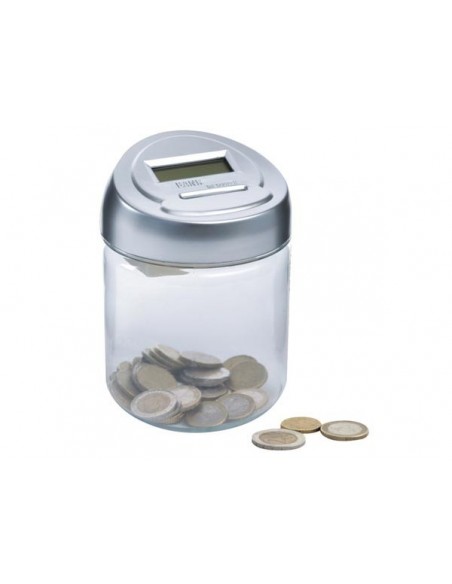 Tirelire avec compteur numérique