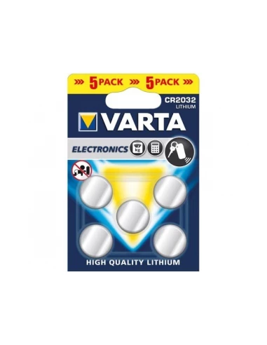 10 Pile Bouton Lithium Cr2032 3v Varta (EMBALLAGE 5 Unit) Ø20,0x3,2mm