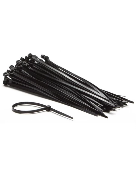 Jeu de serre-cables en nylon - 4 6 x 200 mm - noir (100 pcs)