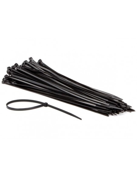 Jeu de serre-cables en nylon - 4 8 x 300 mm - noir (100 pcs)