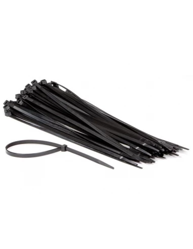 Jeu de serre-cables en nylon - 7 6 x 400 mm - noir (100 pcs)
