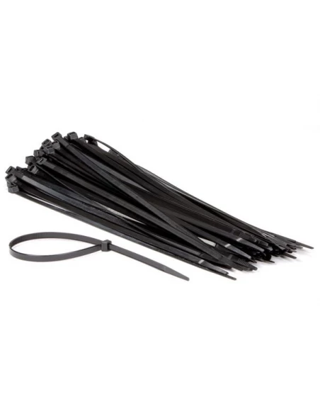 Jeu de serre-cables en nylon - 7 6 x 400 mm - noir (100 pcs)