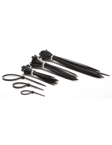 Jeu de serre-cables en nylon - noir (75 pcs)