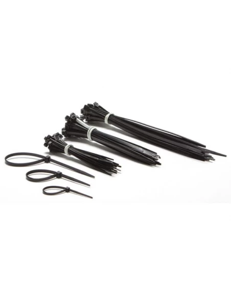 Jeu de serre-cables en nylon - noir (75 pcs)