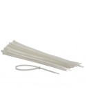 Jeu de serre-cables en nylon - 4.8 x 300 mm - blanc (100 pcs)