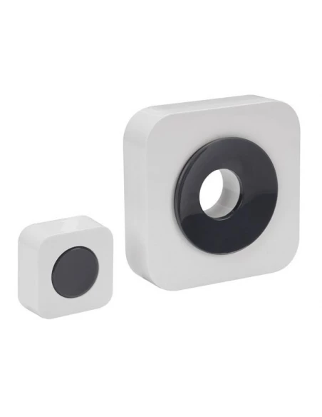 Sonnette Sans Fil Alimentée Par Pile Blanc Edb8 Perel