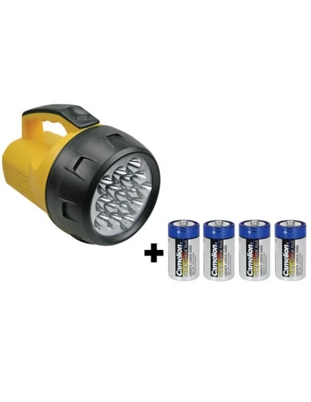 Lampe Torche 16 Leds Avec 4 Piles Lr20