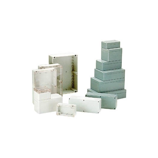 Coffret etanche en abs - gris fonce 82 x 80 x 55mm