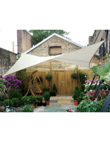 Voile solaire - carr, - 3 6 x 3 6 m - couleur: cr,me