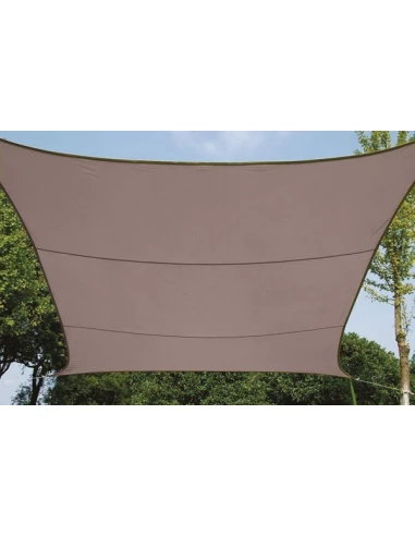 Voile solaire - carr, - 3 6 x 3 6 m - couleur: gris taupe