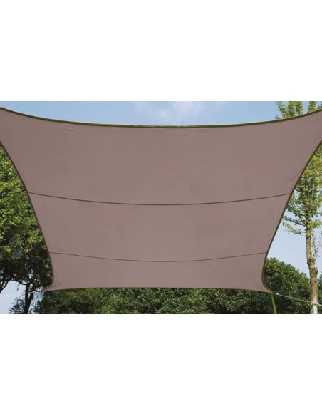 Voile solaire - carr, - 3 6 x 3 6 m - couleur: gris taupe