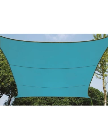 Voile solaire - carr, - 5 x 5 m - couleur : bleu ciel