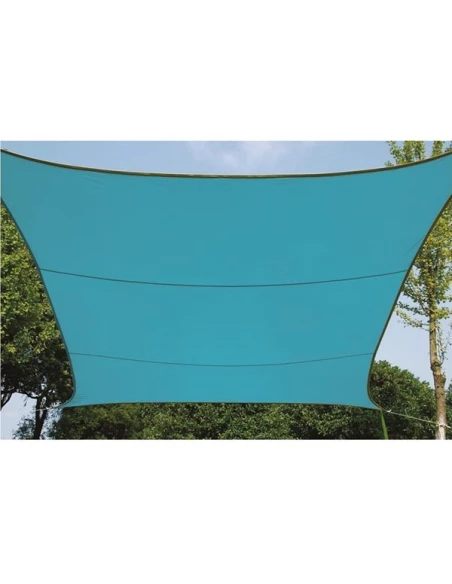 Voile solaire - carr, - 5 x 5 m - couleur : bleu ciel