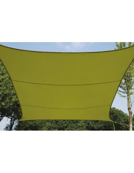 Voile solaire - carre - 5 x 5 m - couleur: vert lime