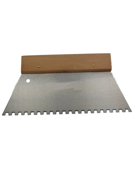 Spatule , colle - 125 mm - dents droites