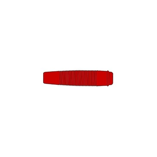 Connecteur isole pour broche ,4mm - rouge (kun30)