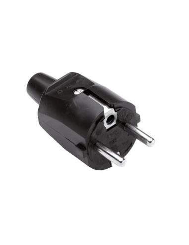 Prise électrique male noire