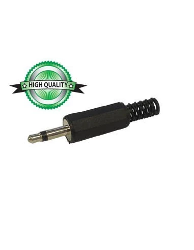 25 jack male 3 5mm mono plastique noir