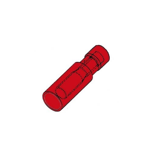 Cosse cylindrique femelle rouge
