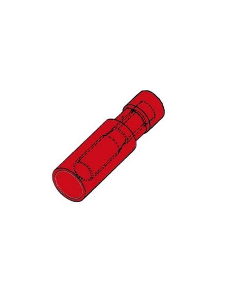 Cosse cylindrique femelle rouge