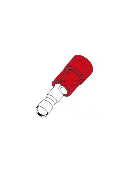 Cosse cylindrique male rouge