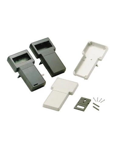 Coffret en 't' gris 237/95 x 131/95 x 43mm - zone d'affichage solide