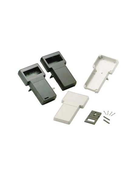 Coffret en 't' gris 237/95 x 131/95 x 43mm - zone d'affichage solide
