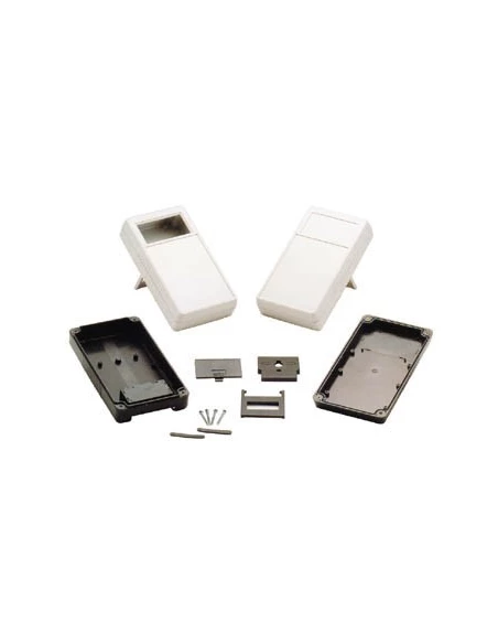 Coffret portable - gris 180 x 100 x 43mm - zone d'affichage ouverte