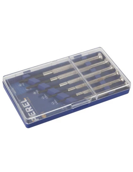 Jeu de 6 tournevis metalliques de precision