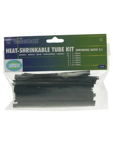 Lot de gaines thermoretractables - 40pcs-noir