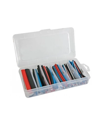 Lot de gaines thermorétractables - multicolore 10cm - 170 pcs - dans coffret de rangement