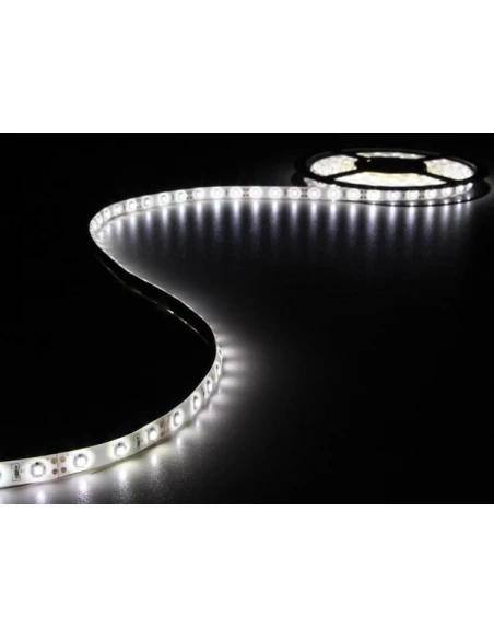 Kit ruban à led flexible avec alimentation - blanc froid - 300 led - 5 m - 12 vcc