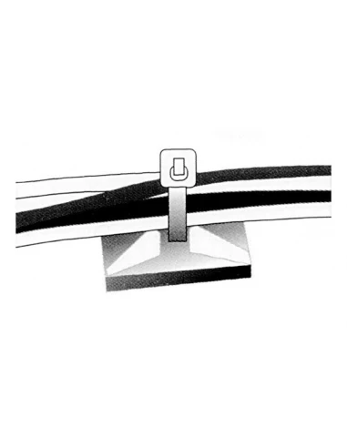 Bases auto-adhesives pour attaches de cable (non incl )