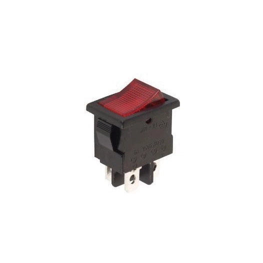 Interrupteur de puissance a bascule 3a-250v dpst on-off - rouge
