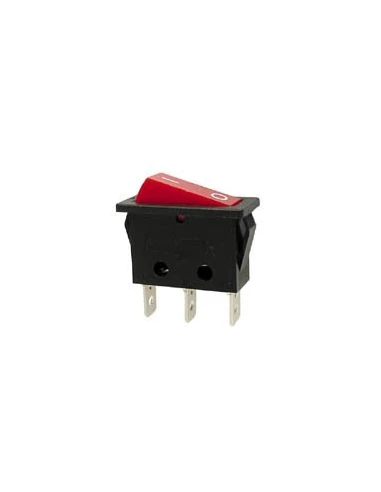 Interrupteur de puissance a bascule 10a-250v spst on-off - avec temoin neon rouge