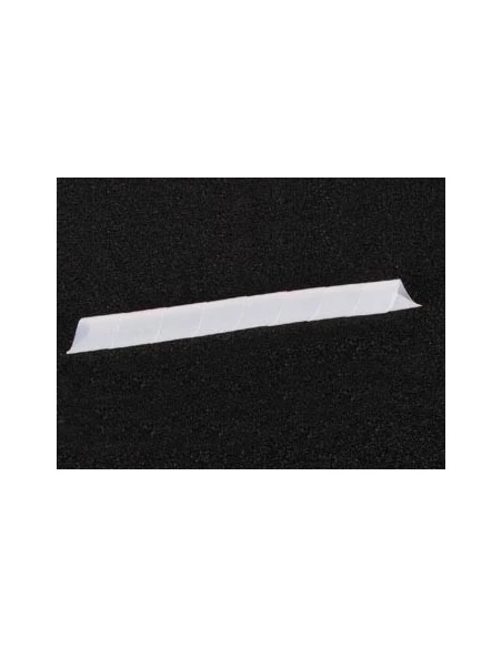 Gaine cache-fils spiralee 10m / ø15mm (blanc transparent)