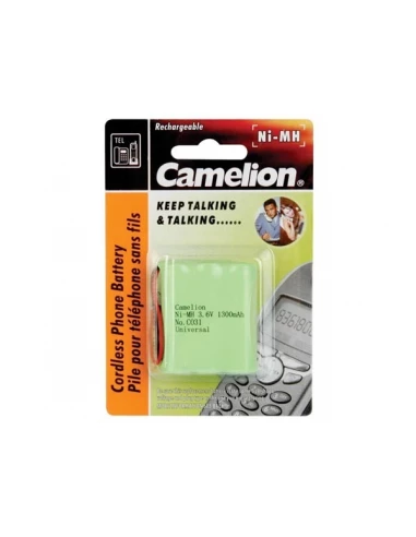 Accu nimh pour telephone sans fil 3 6v-1300mah (fiche universelle)