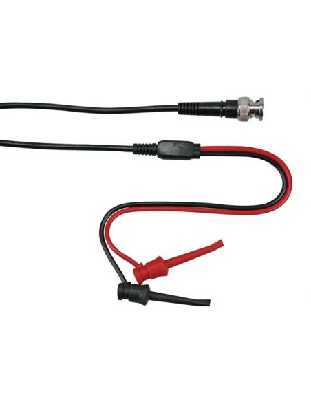 Cable coaxial 1m - bnc male + 2 grip-test miniatures