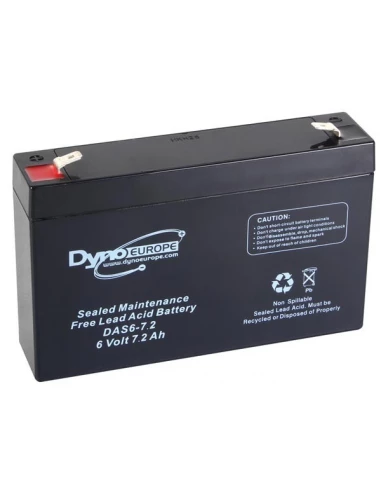 Accu acide-plomb 6v-7 2ah 150x34x100mm