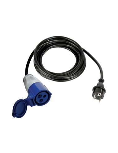 Cable adaptateur avec fiche schuko vers prise cee - 3 m