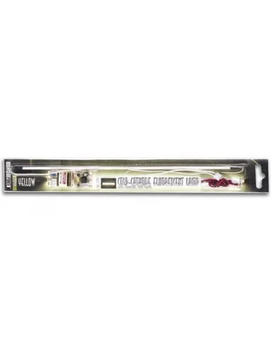 Tube fluorescent à cathode froide + alimentation, 30cm, jaune (blister)
