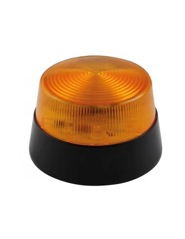 Flash stroboscopique à led - ambre - 12 vcc - ø 77 mm