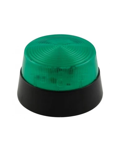 Flash stroboscopique à led - vert - 12 vcc - ø 77 mm