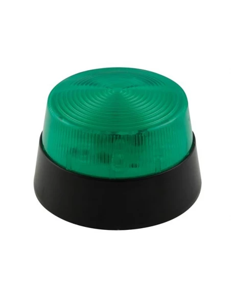 Flash stroboscopique à led - vert - 12 vcc - ø 77 mm