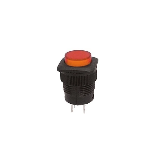 Bouton-poussoir off-on avec led orange