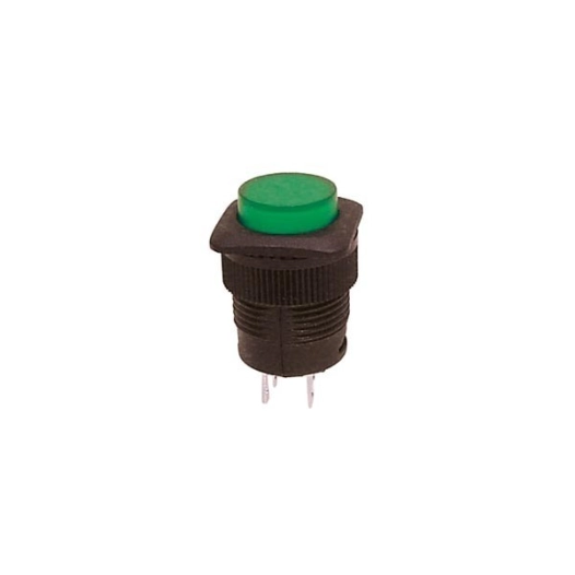 Bouton-poussoir off-on avec led verte